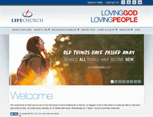 Tablet Screenshot of lifechurchuk.org